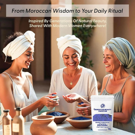 Moroccan Beauty Nila Powder | Blue Nila Skin Whitening Powder 50g | Best Quality Nila Powder