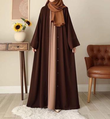 Georgette Full Abaya With Stoller Dubai Style