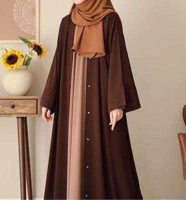 Georgette Full Abaya With Stoller Dubai Style