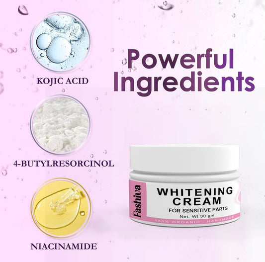 Whitening Cream for Women – Skin Brightening Face & Body Moisturizer with Natural Extracts, Even Tone Formula, Dark Spot Remover