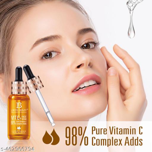 Lakyou Beauty Vitamin C Face Serum – 98% Pure Vitamin C Complex for Luminous Glow, Brightening, Firming & Repairing, 50ml