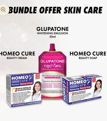 Pack of Three, 2 Homeo Cure Beauty Cream & 1 Glupatone, Pack Of 3